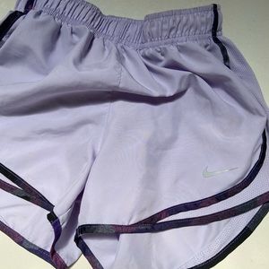 Nike dri fit lilac lavender purple athletic running shorts